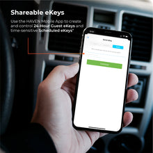 Load image into Gallery viewer, Use the HAVEN mobile app to create and control guest eKeys and time sensitive scheduled keys
